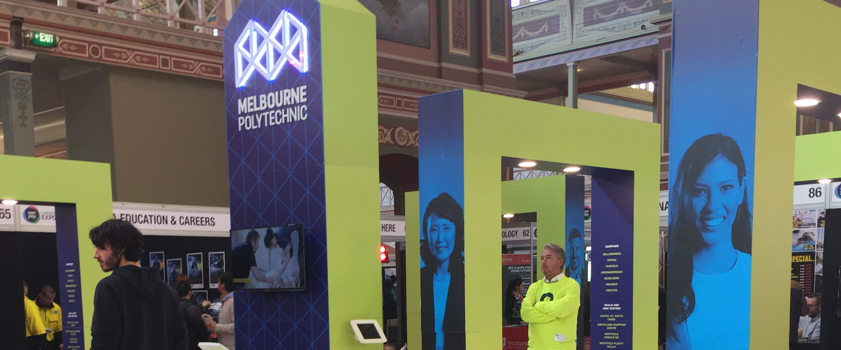 Melbourne Polytechnic Stand at Student Expo at Royal Exhibition Building