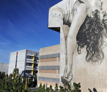 Prahran campus building with wall mural