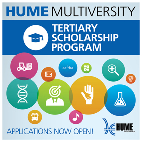 Hume multiversity scholarship social image